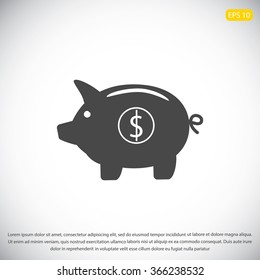 Piggy bank - saving money