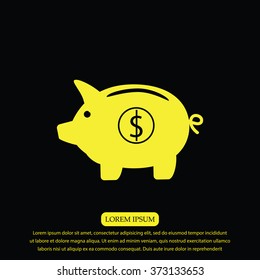 Piggy bank - saving money