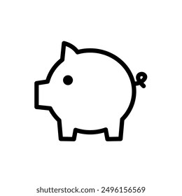 Hucha, ahorro - icono de Vector, símbolo