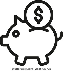 A piggy bank is a small container used to save coins, often in the shape of a pig, symbolizing financial savings and teaching children about money management and savings habits.