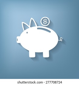 piggy bank. symbol of money