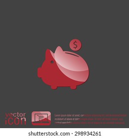 piggy bank. symbol of money