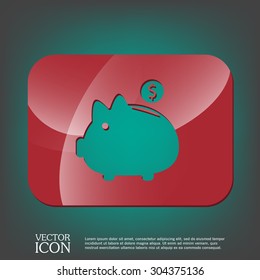 piggy bank. symbol of money