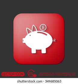 piggy bank. symbol of money