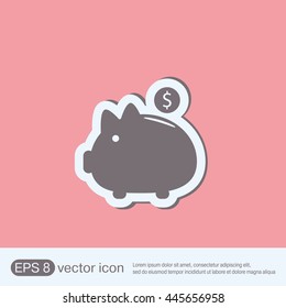piggy bank. symbol of money