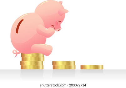 Piggy bank Thinker