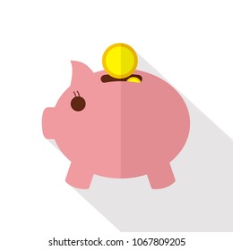 Piggy bank vector