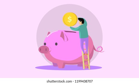 Piggy Bank Vector
