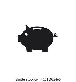 piggy bank vector icon 
