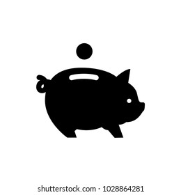 piggy bank vector icon