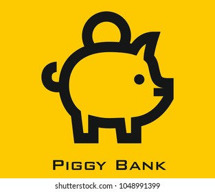 Piggy Bank vector icon