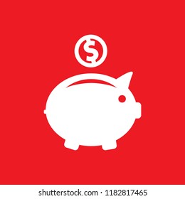 piggy bank vector icon