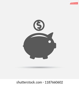piggy bank vector icon