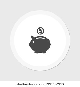 piggy bank vector icon