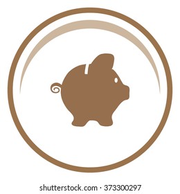 Piggy bank vector icon.