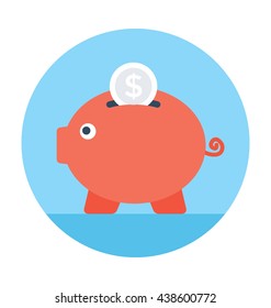 Piggy Bank Vector Icon