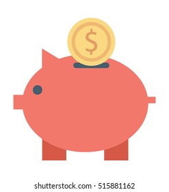 Piggy Bank Vector Icon