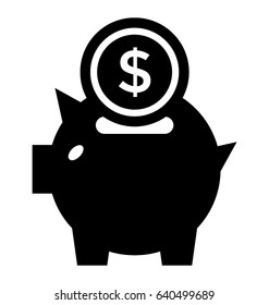 Piggy Bank Vector Icon