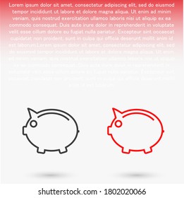 Piggy Bank Vektorsymbol. lorem ipsum flaches Design JPG