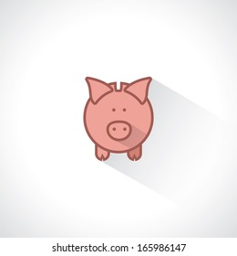 Piggy bank - vector illustration