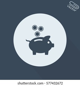 piggy bank vector illustration