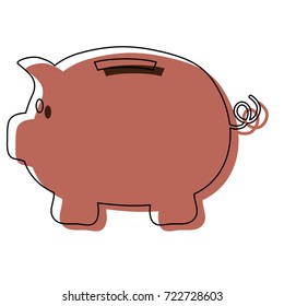 piggy bank  vector illustration