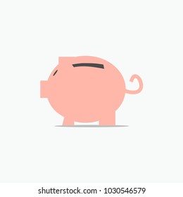 Piggy bank Vector Template Design