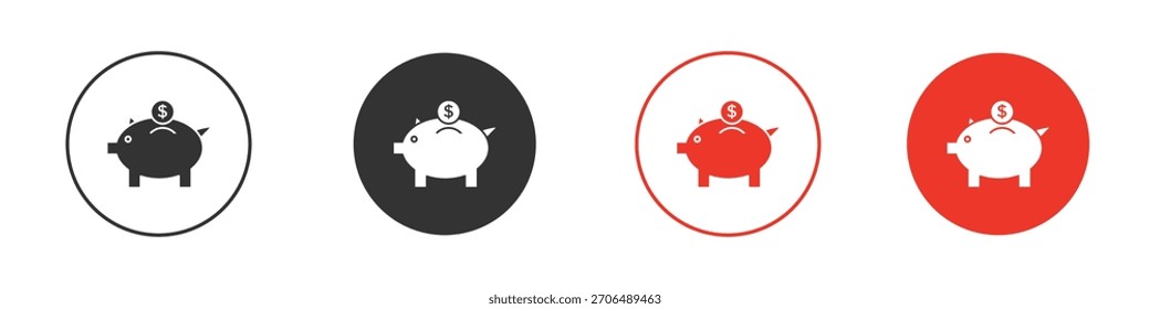 Piggy bank. web vector design