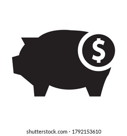 piggy banking icon vector graphics designs  