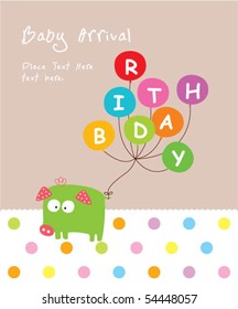 piggy birthday greeting