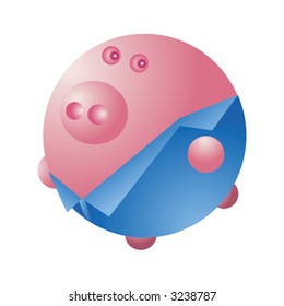 Piggy Boss Character Design Vector