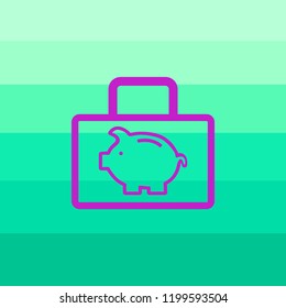 Piggy case vector icon