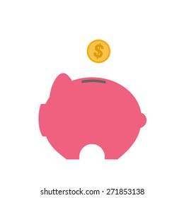 piggy with currency