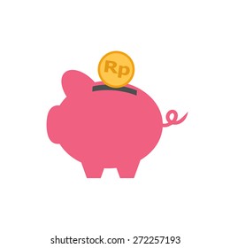 piggy with currency