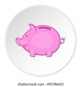 Piggy icon. Cartoon illustration of piggy vector icon for web