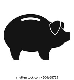 Piggy icon. Simple illustration of piggy vector icon for web