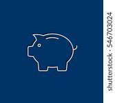  Piggy icon Vector. 