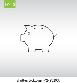 Piggy icon Vector