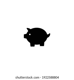 Piggy icon vector for computer, web and mobile app 