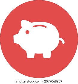 Piggy Isolated Vector icon which can easily modify or edit

