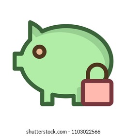 piggy lock saving 