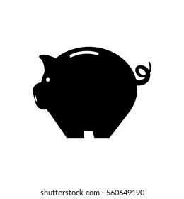 Piggy monet savings icon vector illustration graphic design