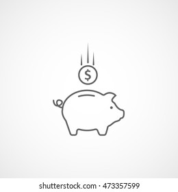 Piggy Bank Logo Images, Stock Photos 