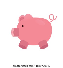 Piggy of money financial business banking commerce and market theme Vector illustration