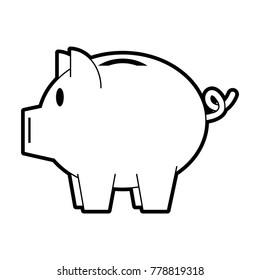 Piggy money savings symbol