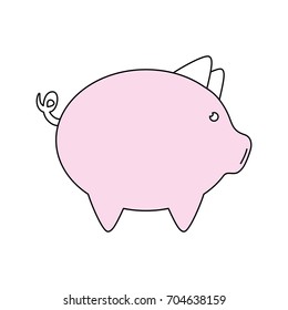 Piggy saving money