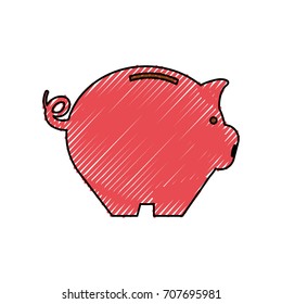 Piggy saving money