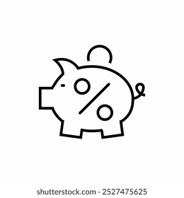piggy saving money icon sign vector