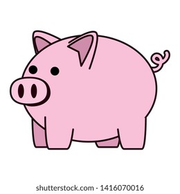 piggy savings financial isolated icon