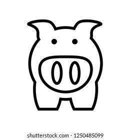 piggy savings isolated icon